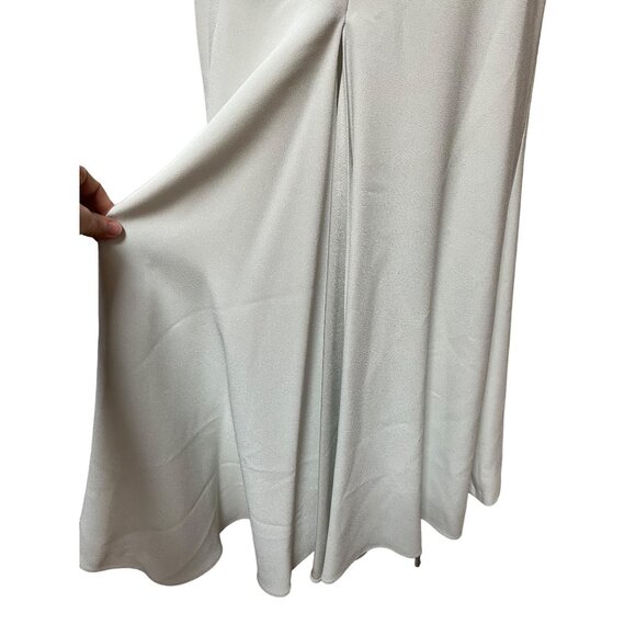 1990s/Y2K Vintage Maxi Dress Caged Silver Beaded Evening Gown Glamorous Cocktail - Picture 8 of 10